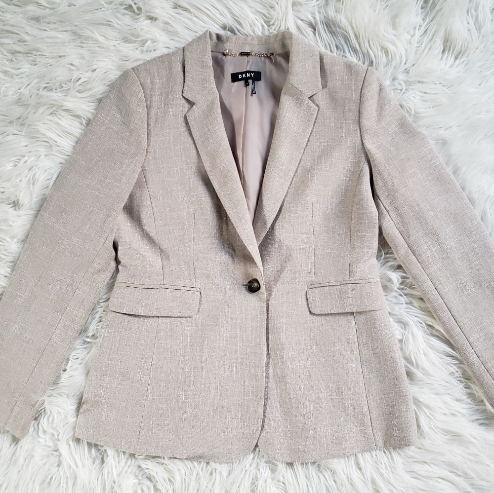 Women's DKNY One Button Blazer